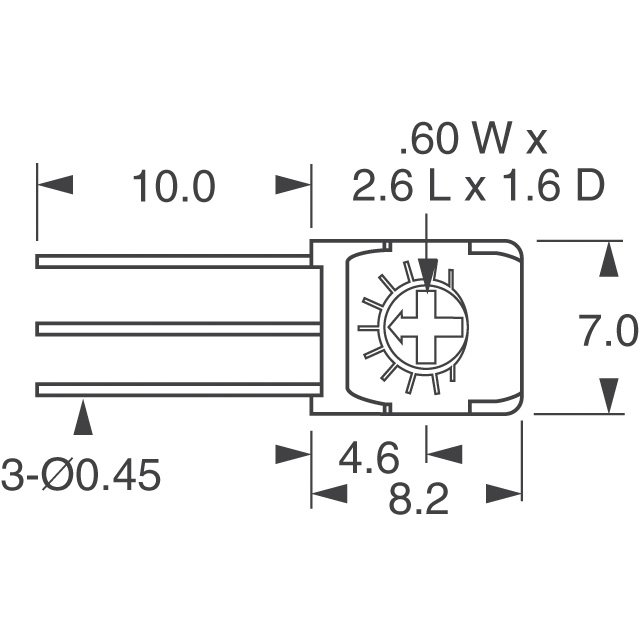 CT6EX204 Nidec Copal Electronics  Trimmpotentiometer